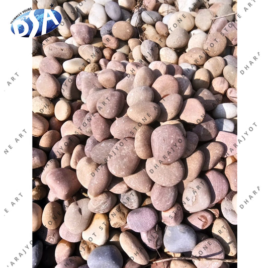 Brown Pebble Stone Agra Red Landscaping Pebbles