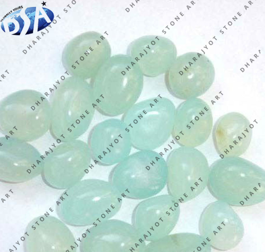 Natural Green Crystal Decoration Pebble
