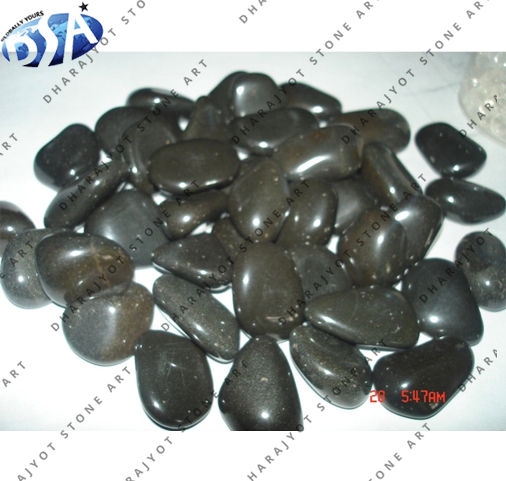 Black Polished Pebble Stone
