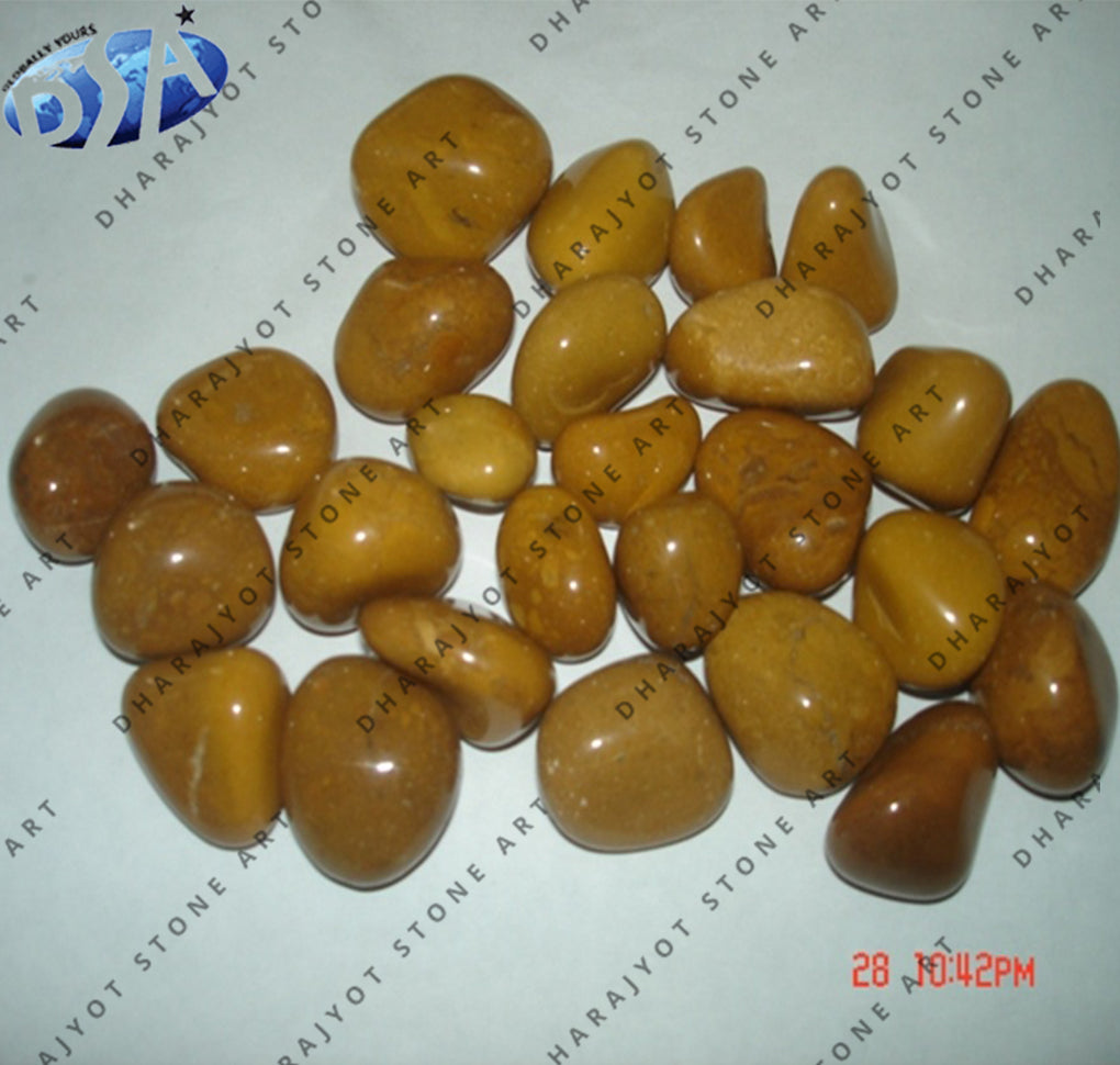 Natural Camel Agate Stone Tumble Pebble