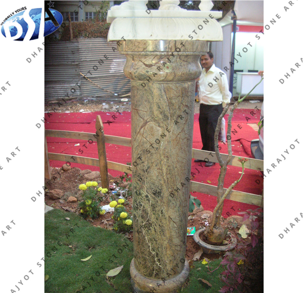 Classic Designs Indoor Marble Stone Column Pillar