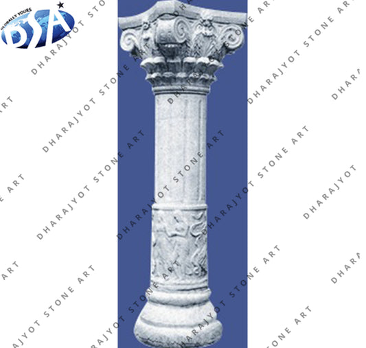 Custom Outdoor And Indoor Natural Carved Stone Pillar