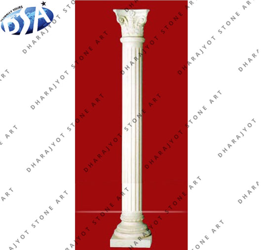 European Style Stone Marble Roman Columns Pillar