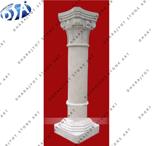 Marble Customized Pedestal Roman Column Pillar