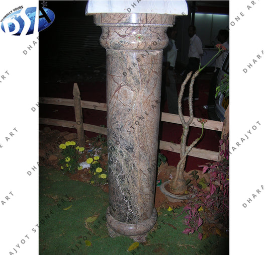 Decorative Stone Marble Pedestal Column Pillar