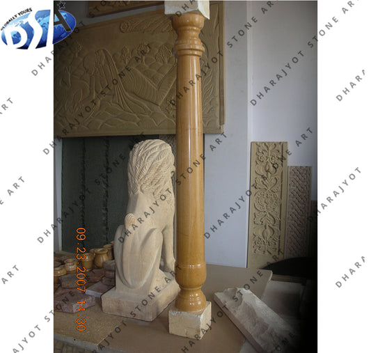 Sandstone Roman Column Pillar