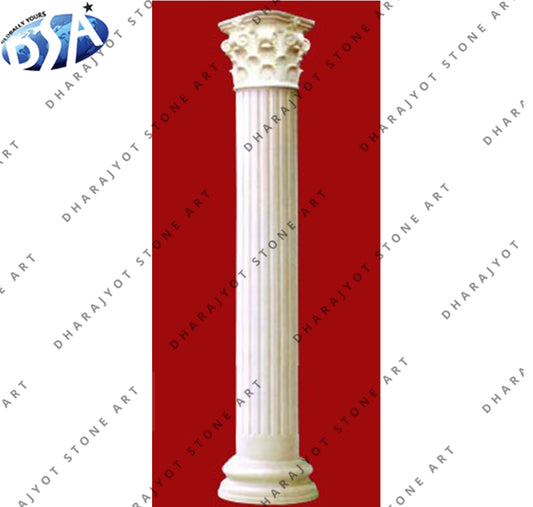 Indoor and Outdoor Stone Column Roman Pillar