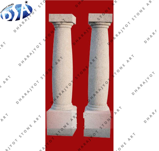 Garden Decorative Greek Marble Columns Pillar