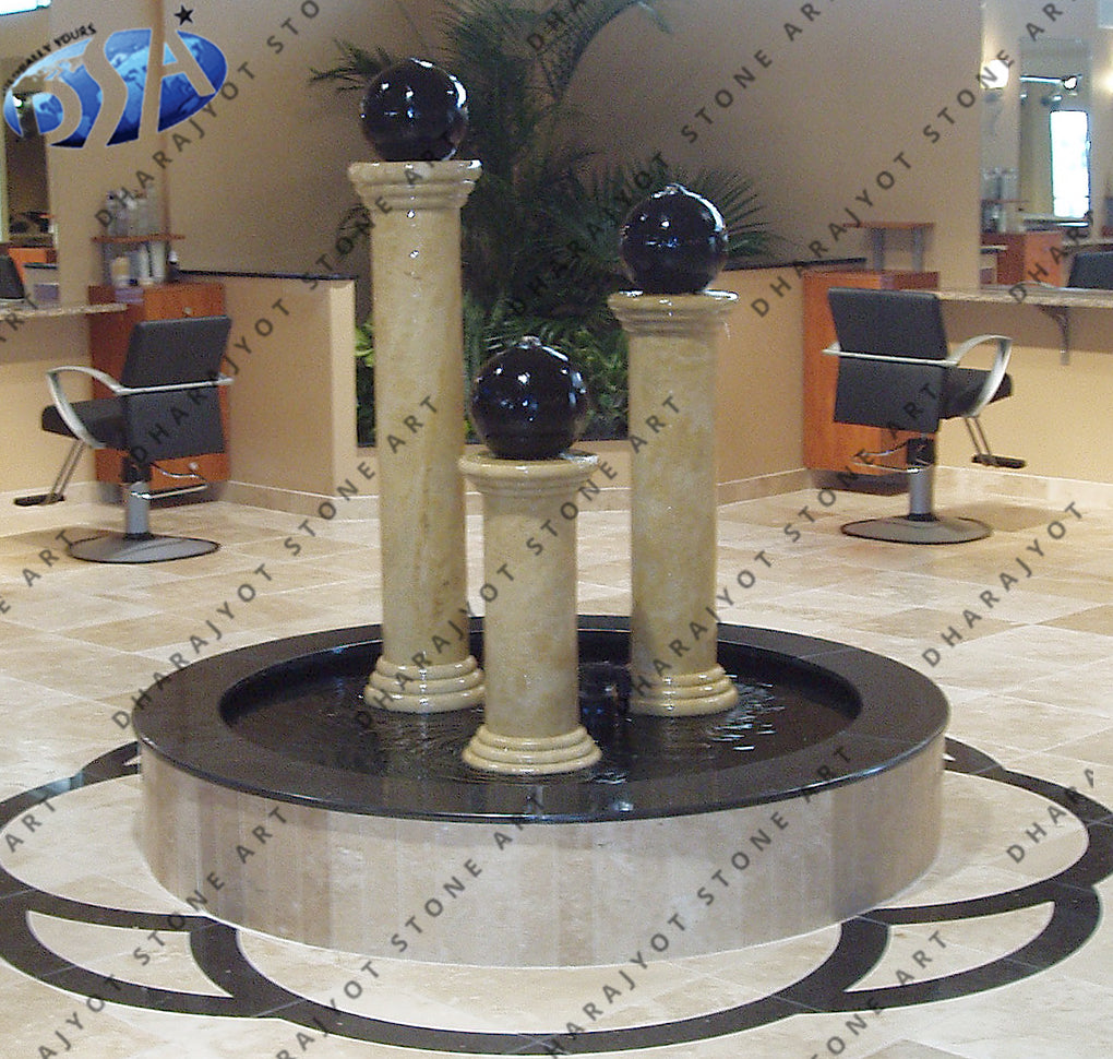 Outdoor Indoor Decoration Marble Column Pedestal White Stone Pillar