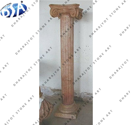 Outdoor Indoor Decorative Natural Stone Column Pillar