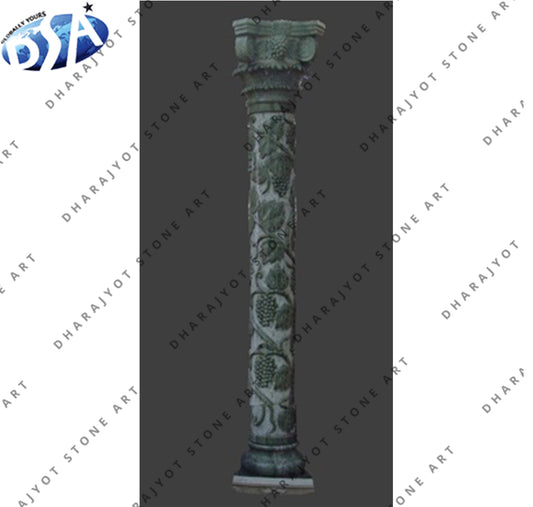 Decorative Green Marble Pillars