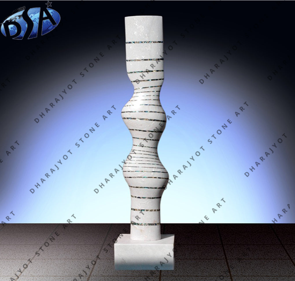 White Granite Decorative Columns Piller
