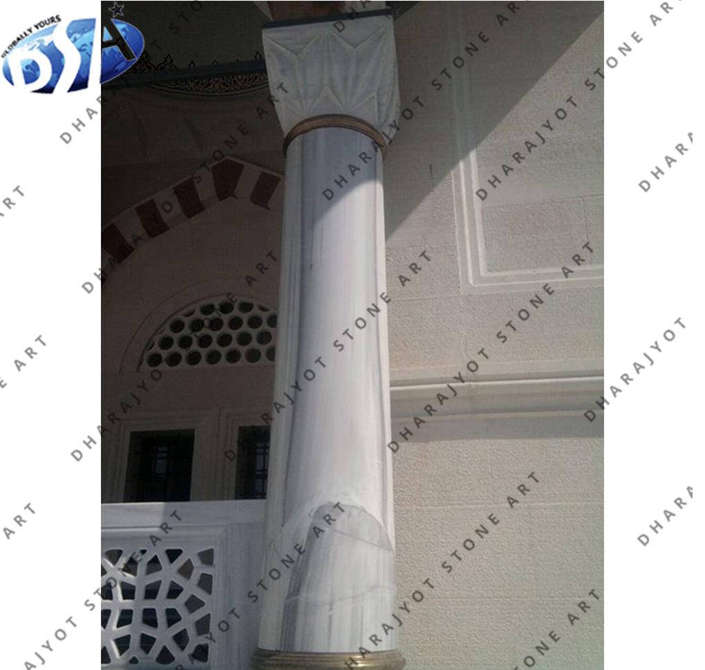 Customized Natural Stone Polished Column Pillar