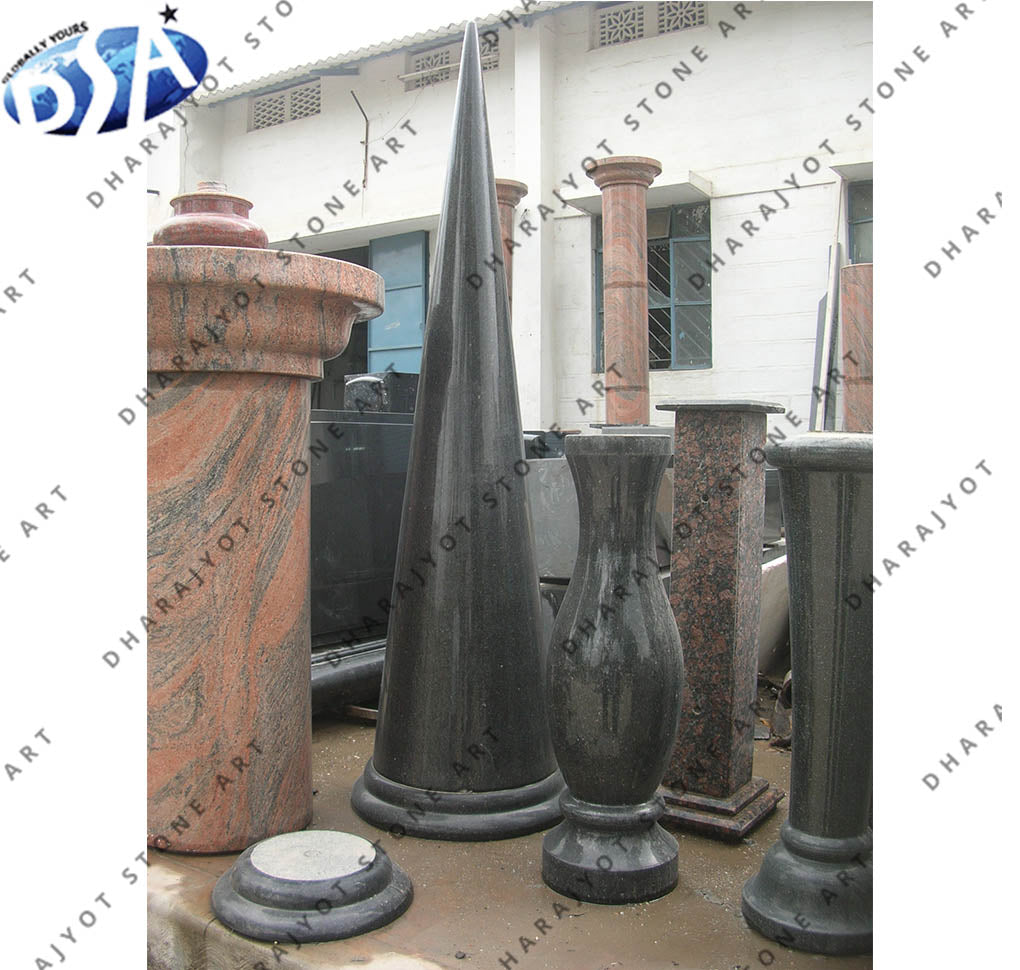 Home Interior Decoration Black Marble Stone Pedestals & Plinths