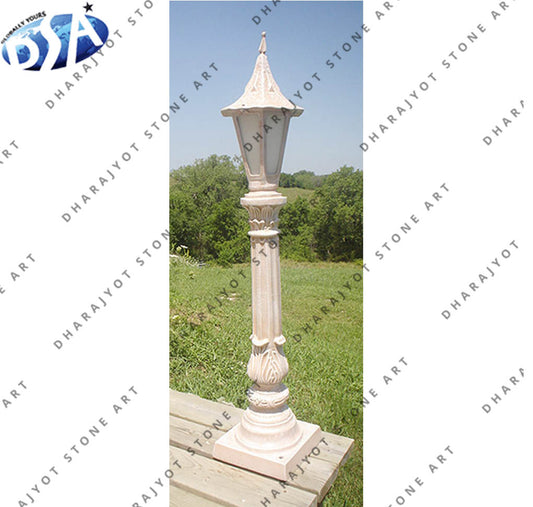 Customized Garden Marble Stone Pillar