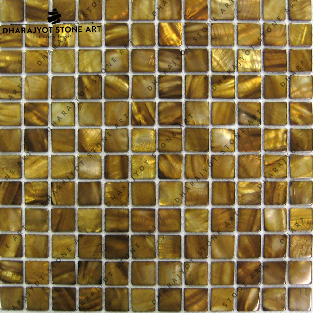 Yellow Stone Polish And Tumble Mosaic