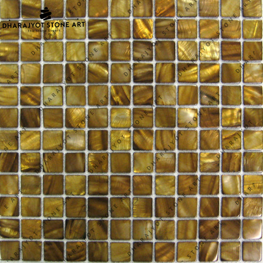 Yellow Stone Polish And Tumble Mosaic