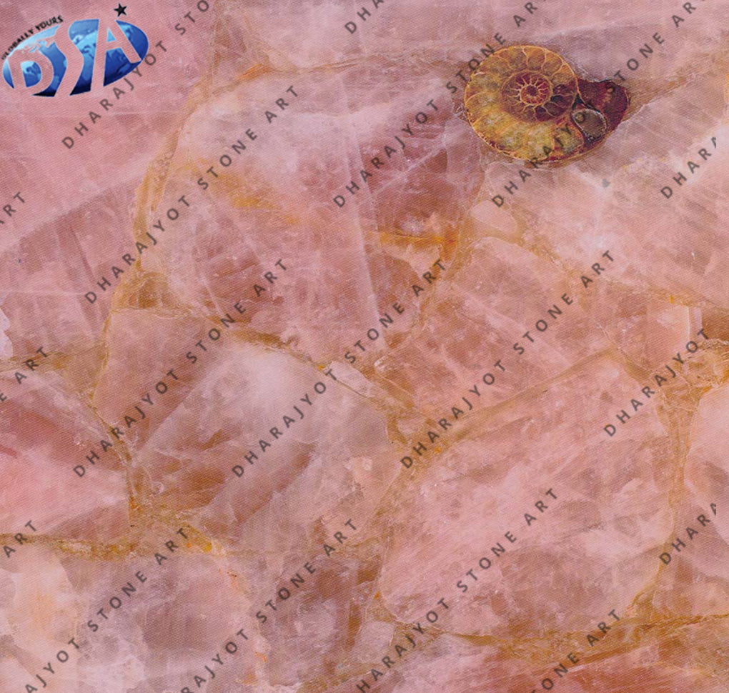 Light Pink Rose Quartz Semi Precious Stone