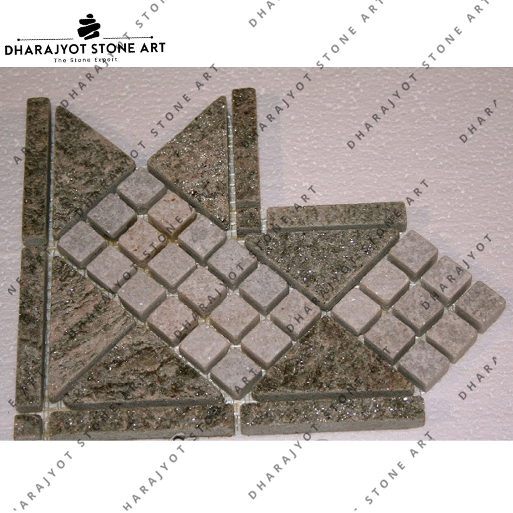 Black Natural Paving Stone Regular Mosaic