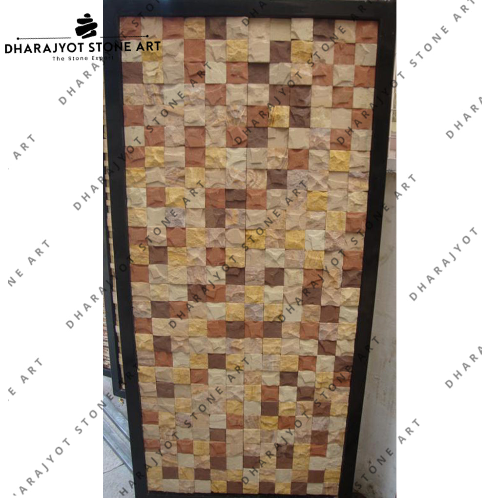 3D Wallboard Interior Decoration Rock And Split Mosaic