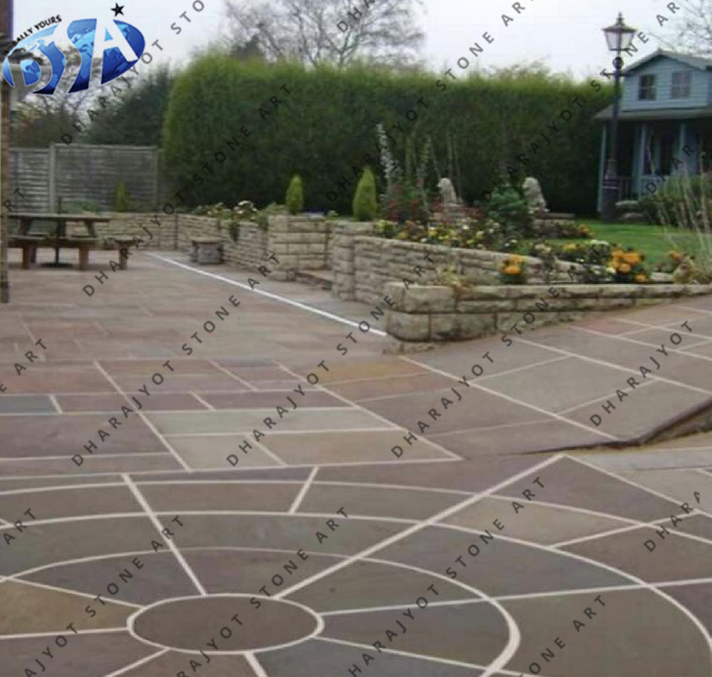 Natural Circle Patio Sandstone