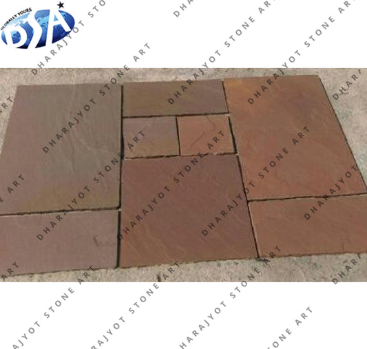 Polished Brown Modak Sandstone Tile