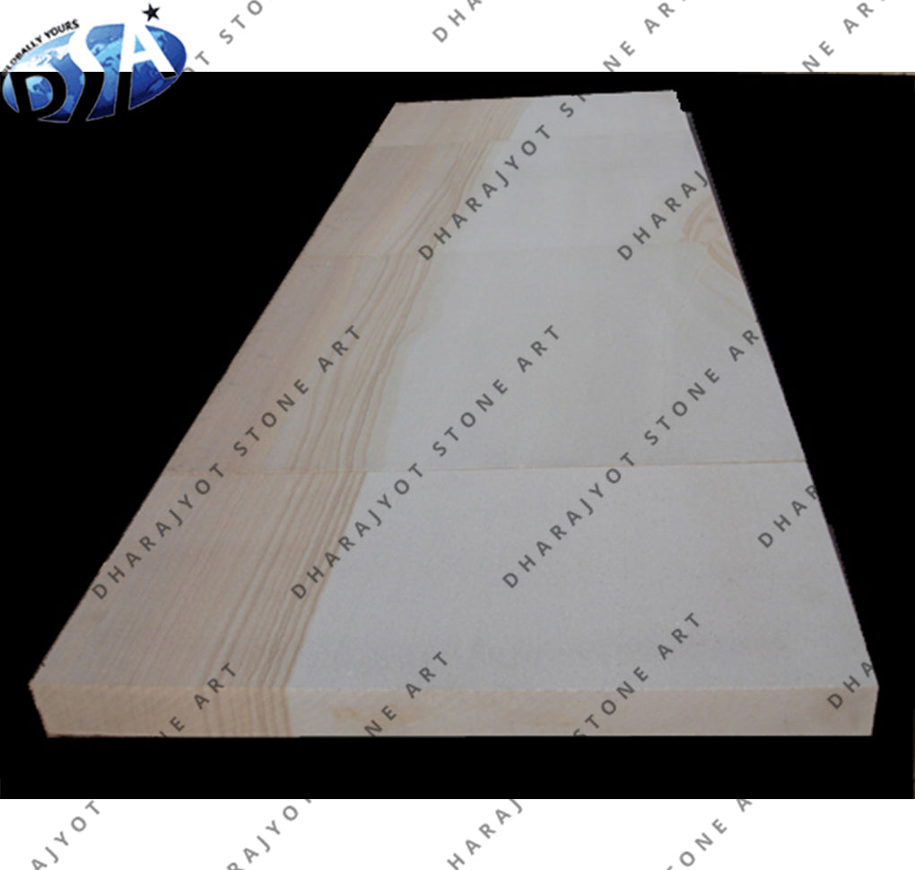 Indian York Buff Polished Sandstone Landscaping Slabs