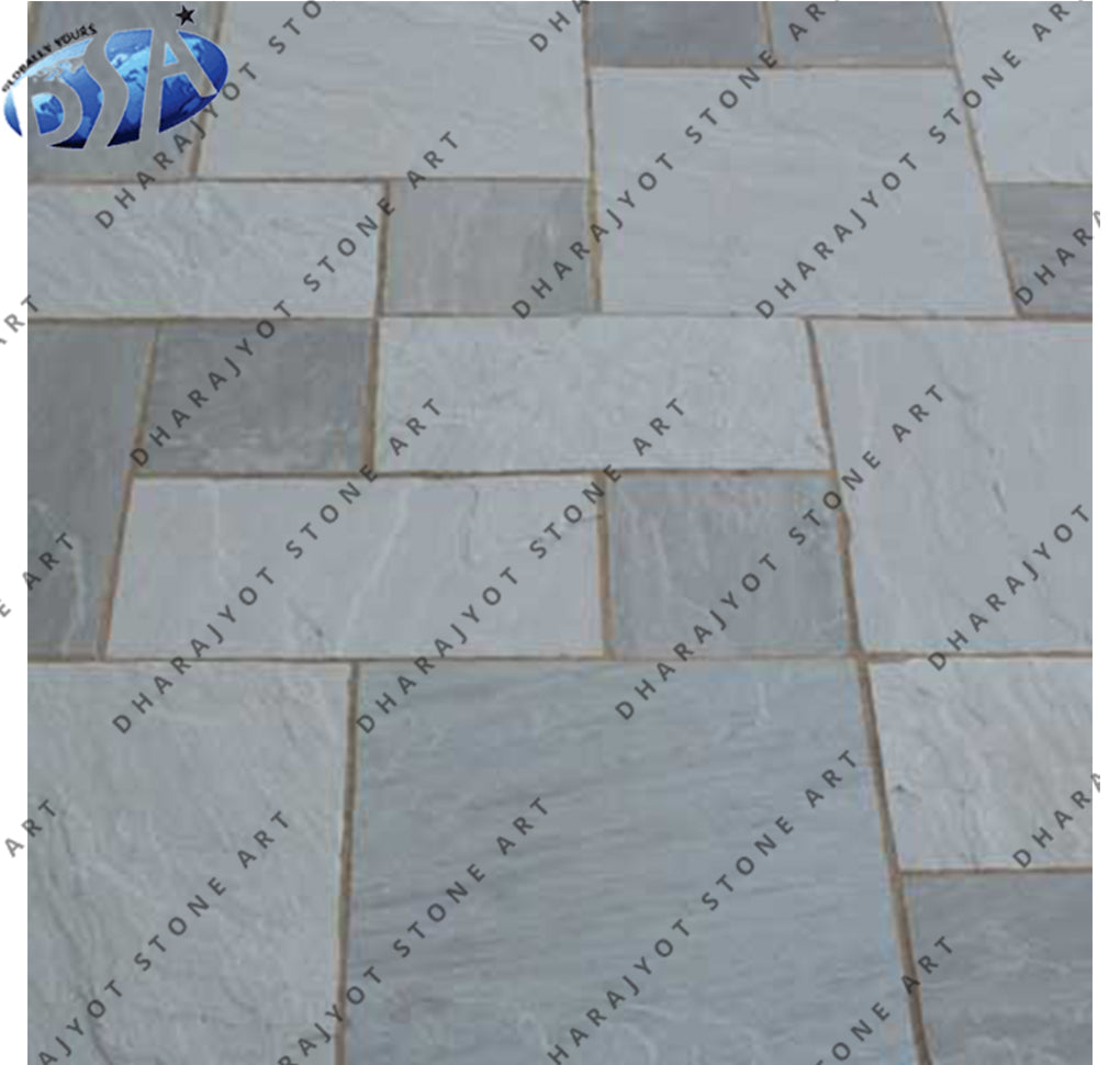 Kandla Grey Natural Split Sandstone Tile
