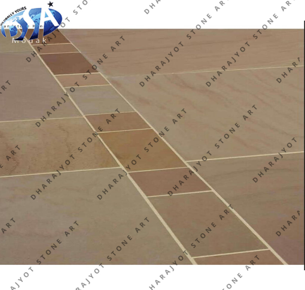 Raj Green Indian Sandstone Paving Tiles