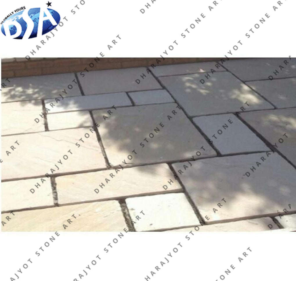 Kandla Grey Indian Sandstone Paving Slabs