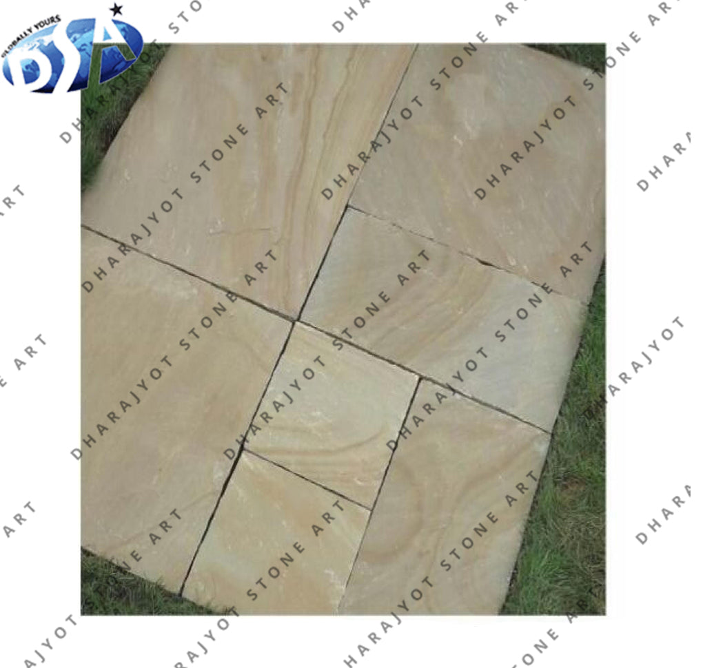 Mint Badami Sandstone Tiles