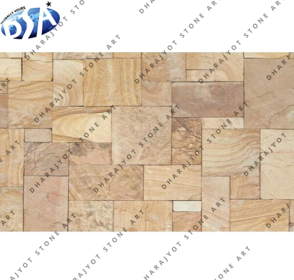 Mint Badami Sandstone Tiles