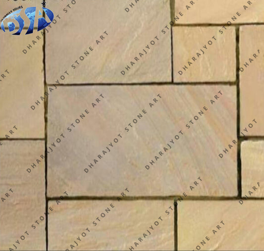 Gold Leaf Sandstone Flooring Tiles