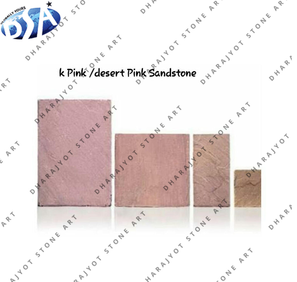 K Pink Desert Pink Sandstone Tiles