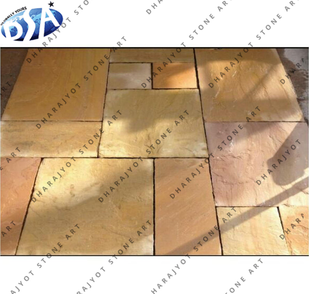 Antique Natural Yellow Sandstone Landscaping Tiles