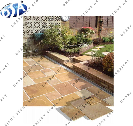 Antique Natural Yellow Sandstone Landscaping Tiles