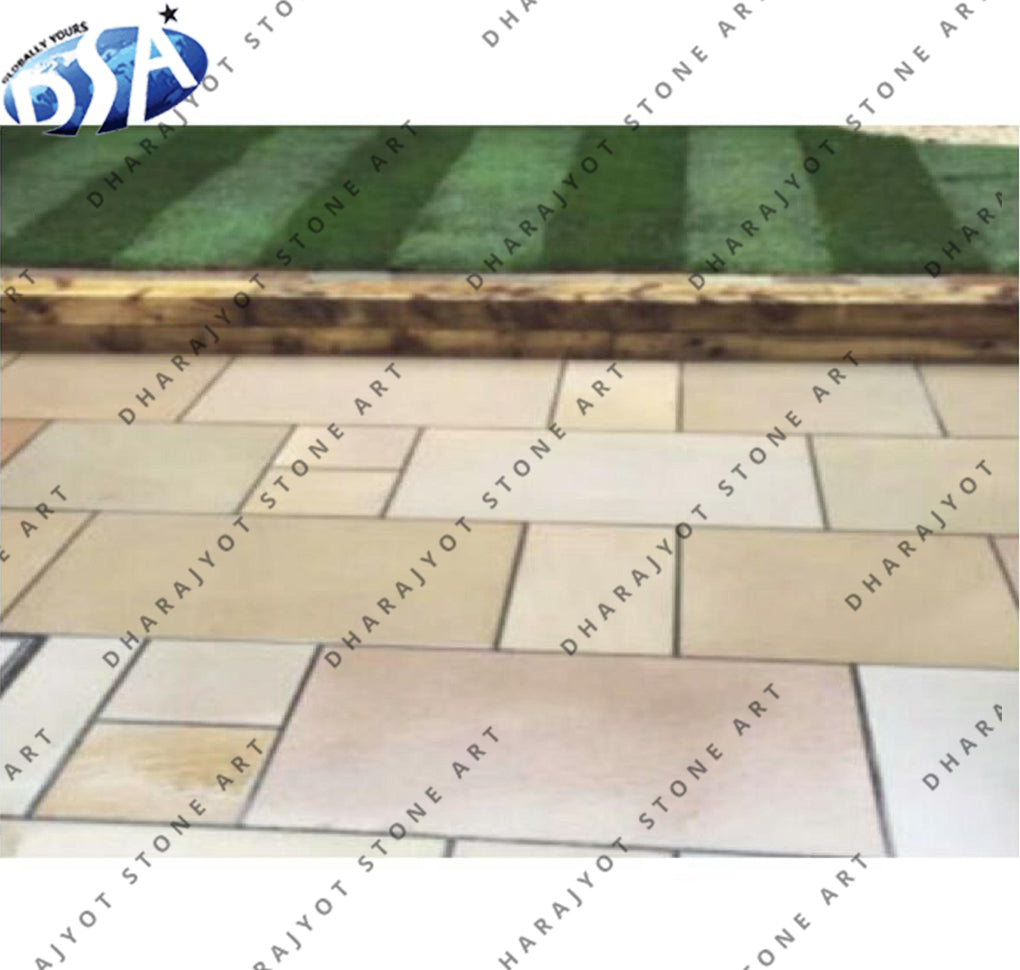 Lalitpur Yellow Sandstone Landscaping Tiles