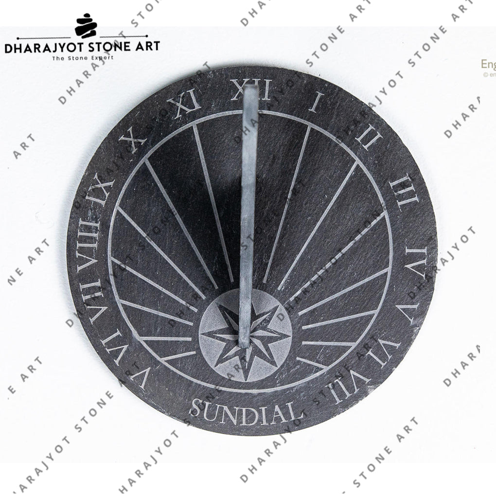 Circular Slate Sundial Plate