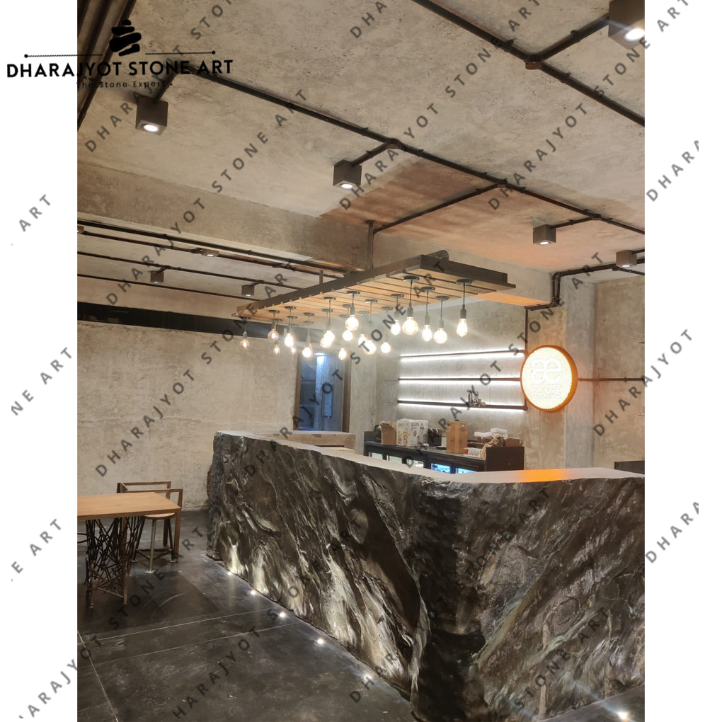 Modern Natural Stone Counter Good Quality Reception Desk Table