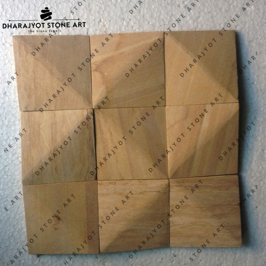 Indian Yellow Sandstone Tapered Mosaic