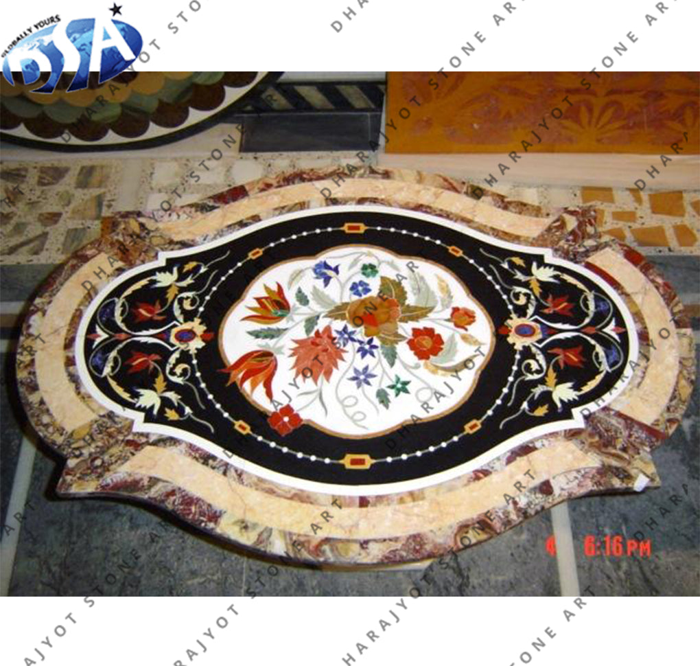 Handwork Inlay Marble Work Table Top