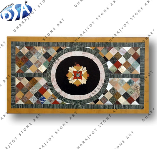 Multicolor Marble Stone Inlay Table Top