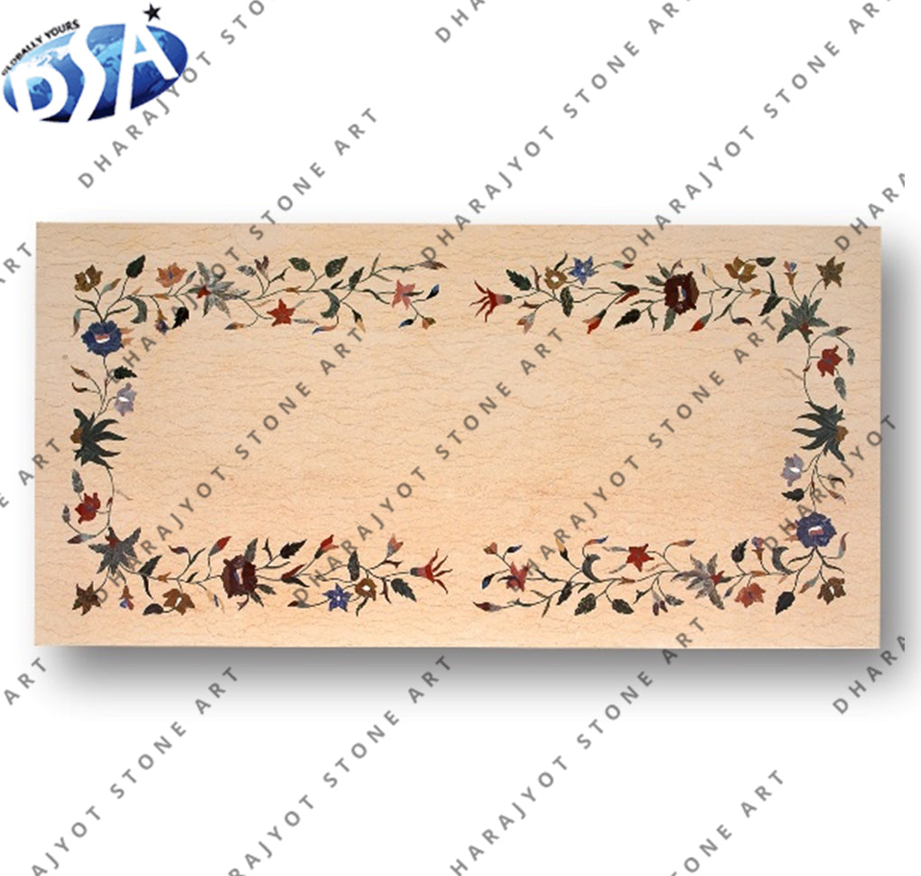 Home Decor Handmade Marble Inlay Table Top