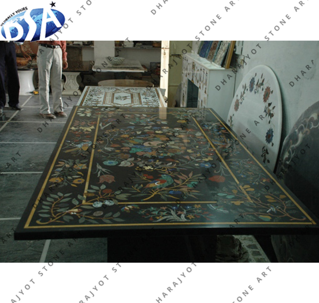 Marble Waterjet Medallion Interior Decorator Inlay Table Top
