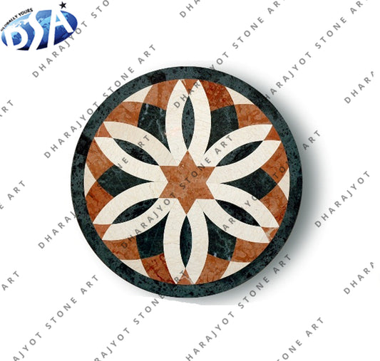 Home Decoration Polished Marble Inlay Table Top
