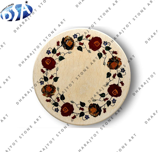 Natural Stone Round Shap Table Top