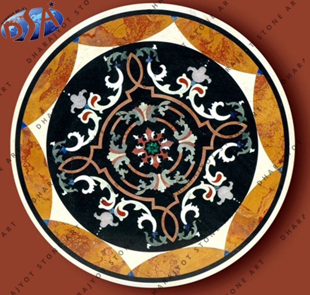 Natural Stone Handmade Polished Table Top