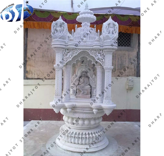 Luxurious Hand Carving Italian White Marble Temple