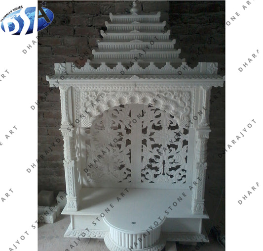 Indoor White Marble Home Temple