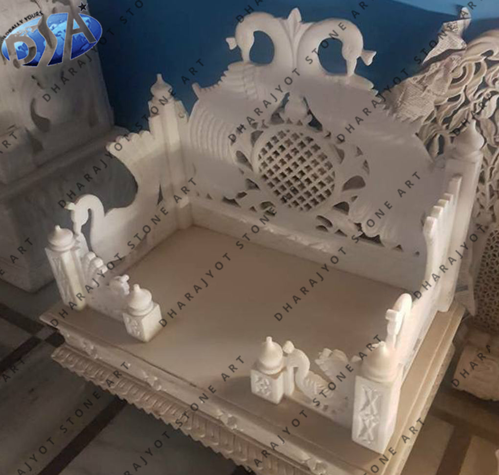 White Antique Design Simple Marble Temple